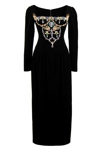 Oscar de la Renta Velvet Dress