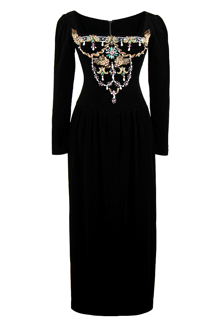 Oscar de la Renta Velvet Dress