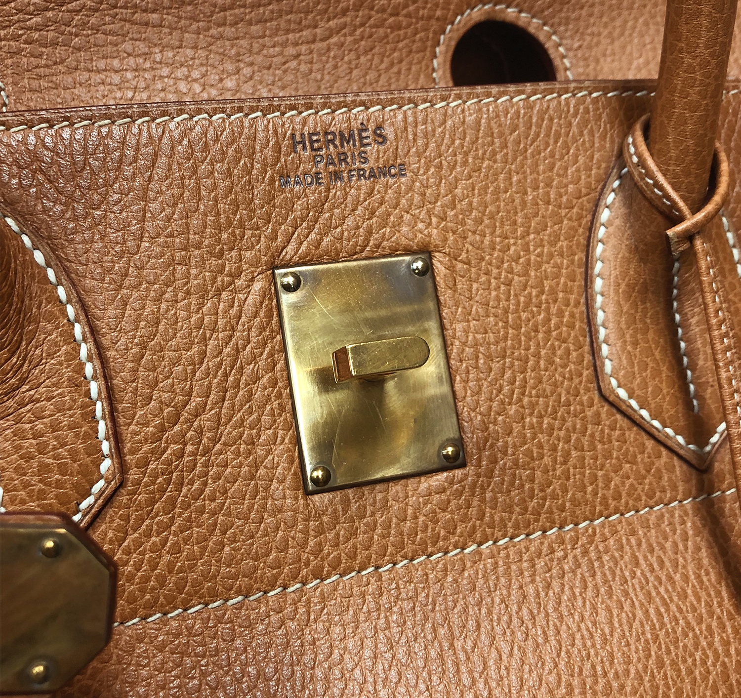 Hermès HAC Birkin 45 Gold Liegee Bag