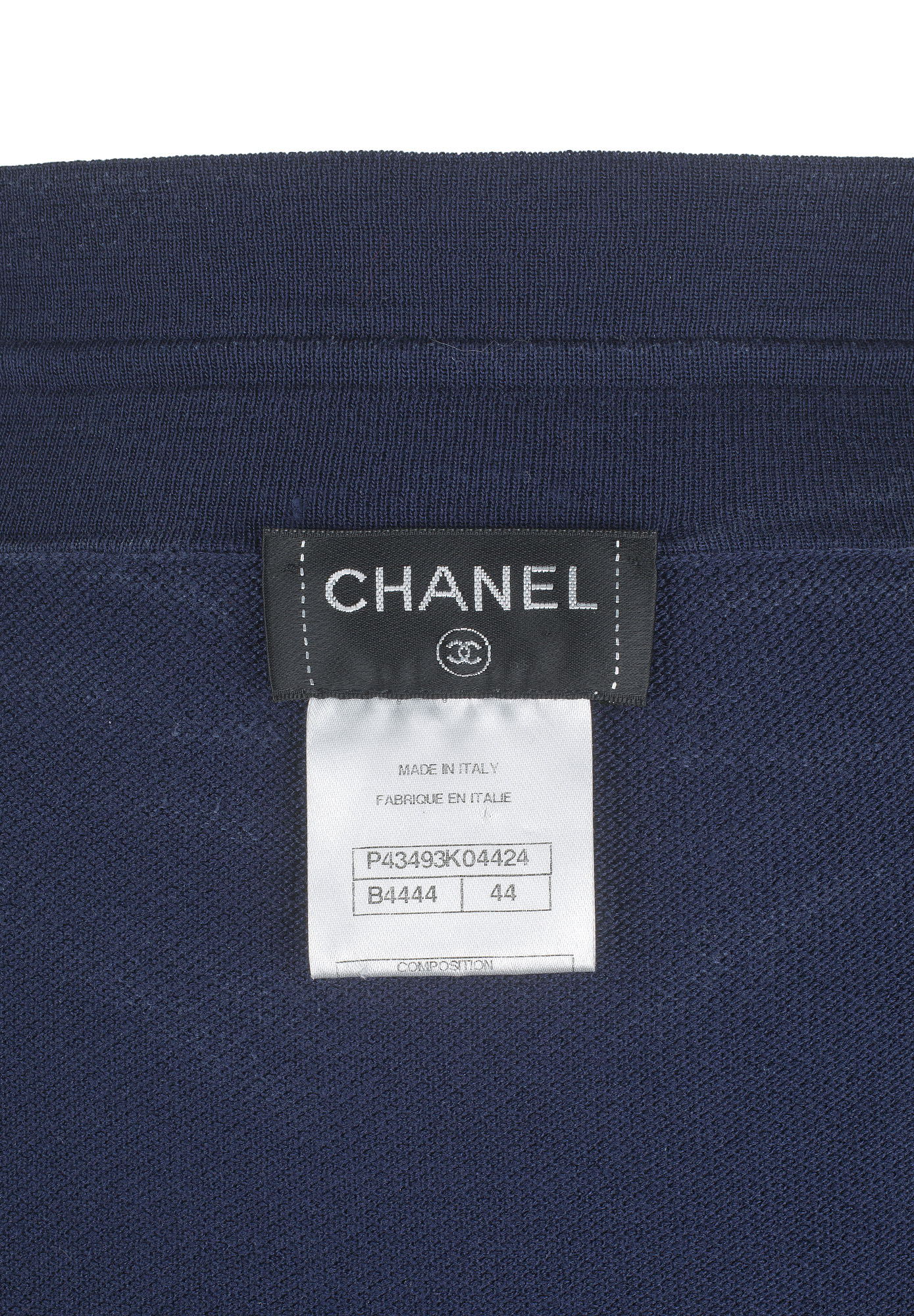 Chanel Navy Logo Skirt