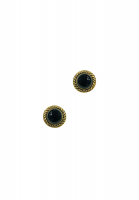 Chanel Black and Gold Clip-On Earrings