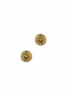 Chanel Black and Gold Clip-On Earrings