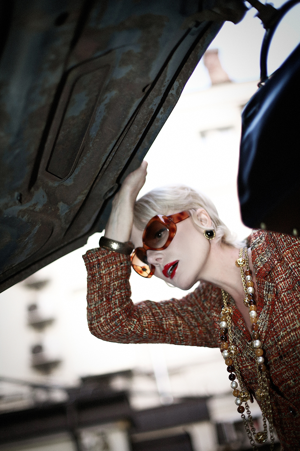 Chanel Black and Gold Clip-On Earrings