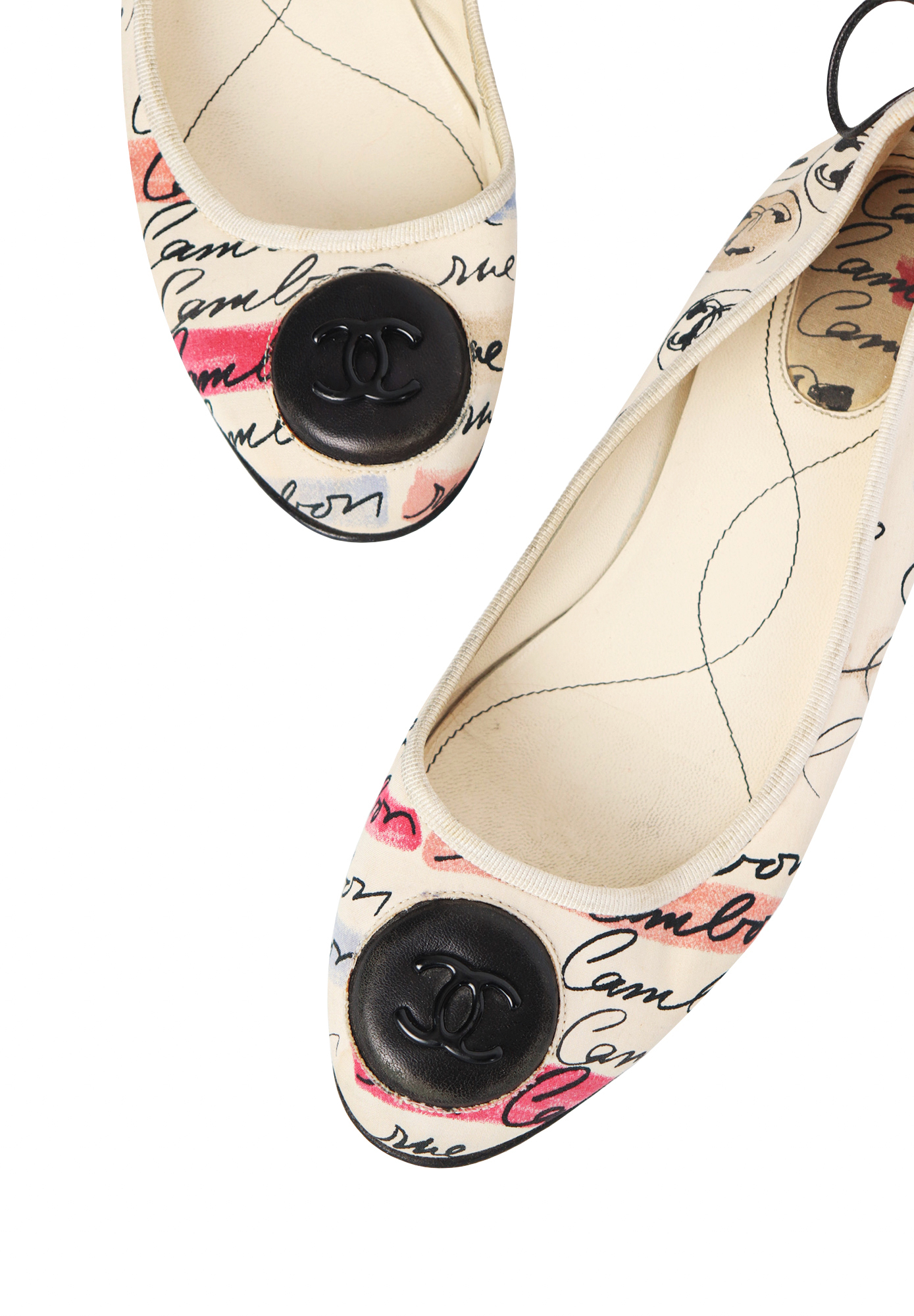 Chanel Ballet Flats With Logo