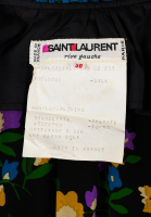 Black Floral Saint Laurent Dress