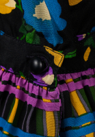 Black Floral Saint Laurent Dress