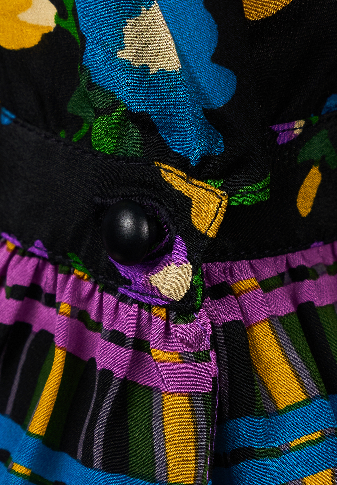 Black Floral Saint Laurent Dress