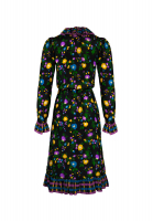 Black Floral Saint Laurent Dress