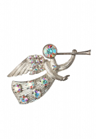 Eisenberg Ice Angel Brooch With Crystals