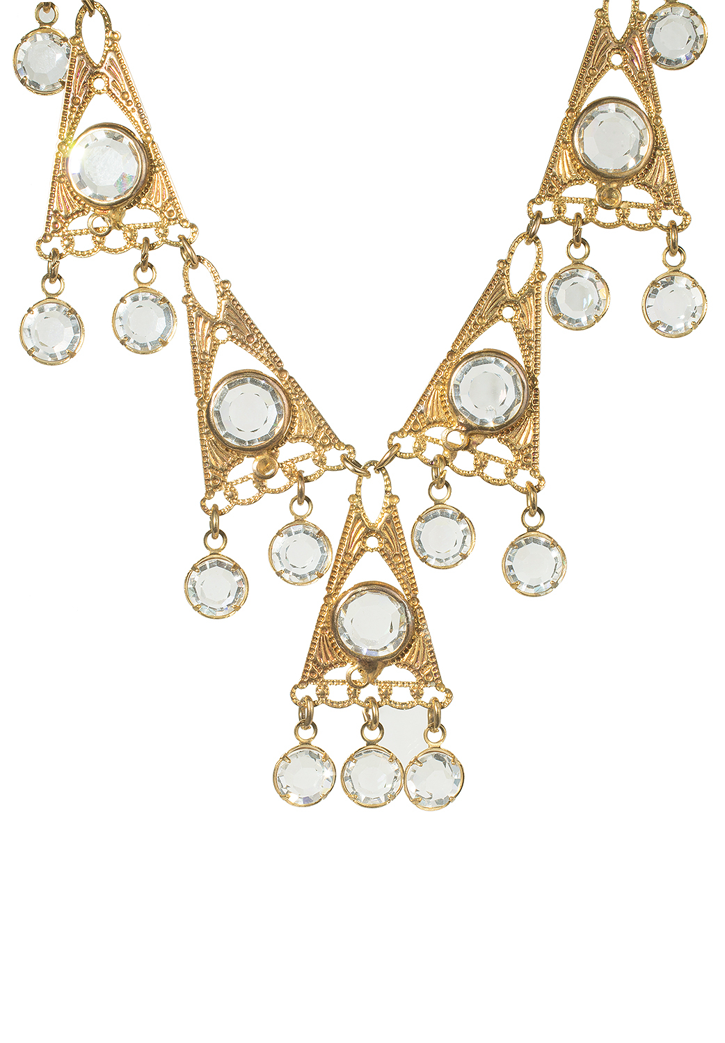 Gold Tone Metal Necklace