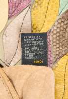 Fendi Baguette Oversized Snake Leather Bag
