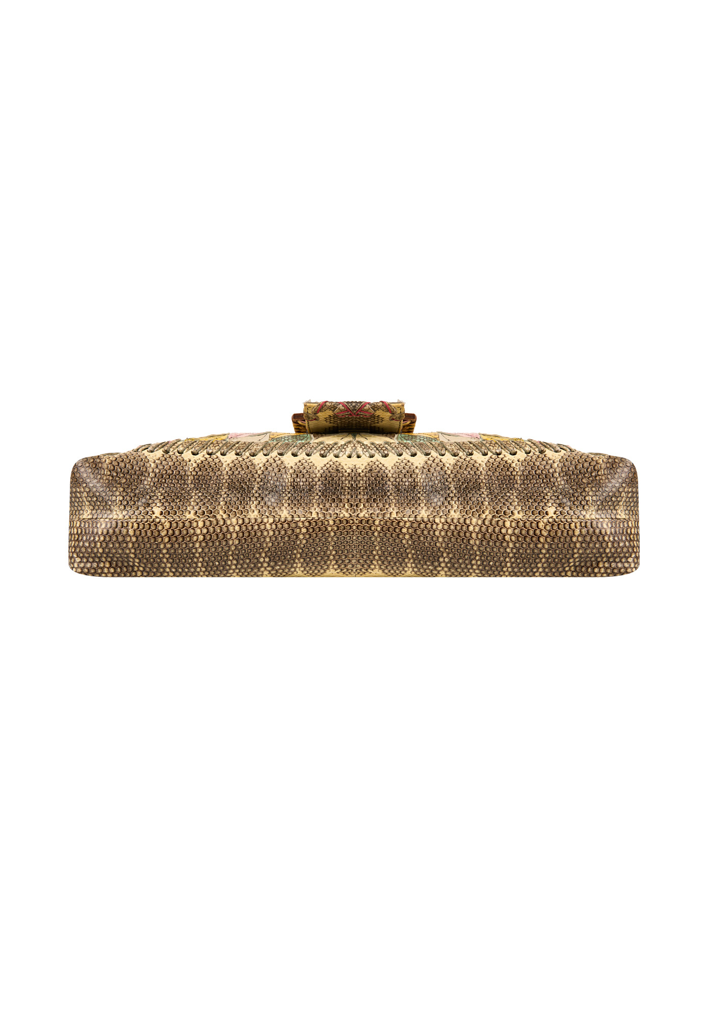 Fendi Baguette Oversized Snake Leather Bag