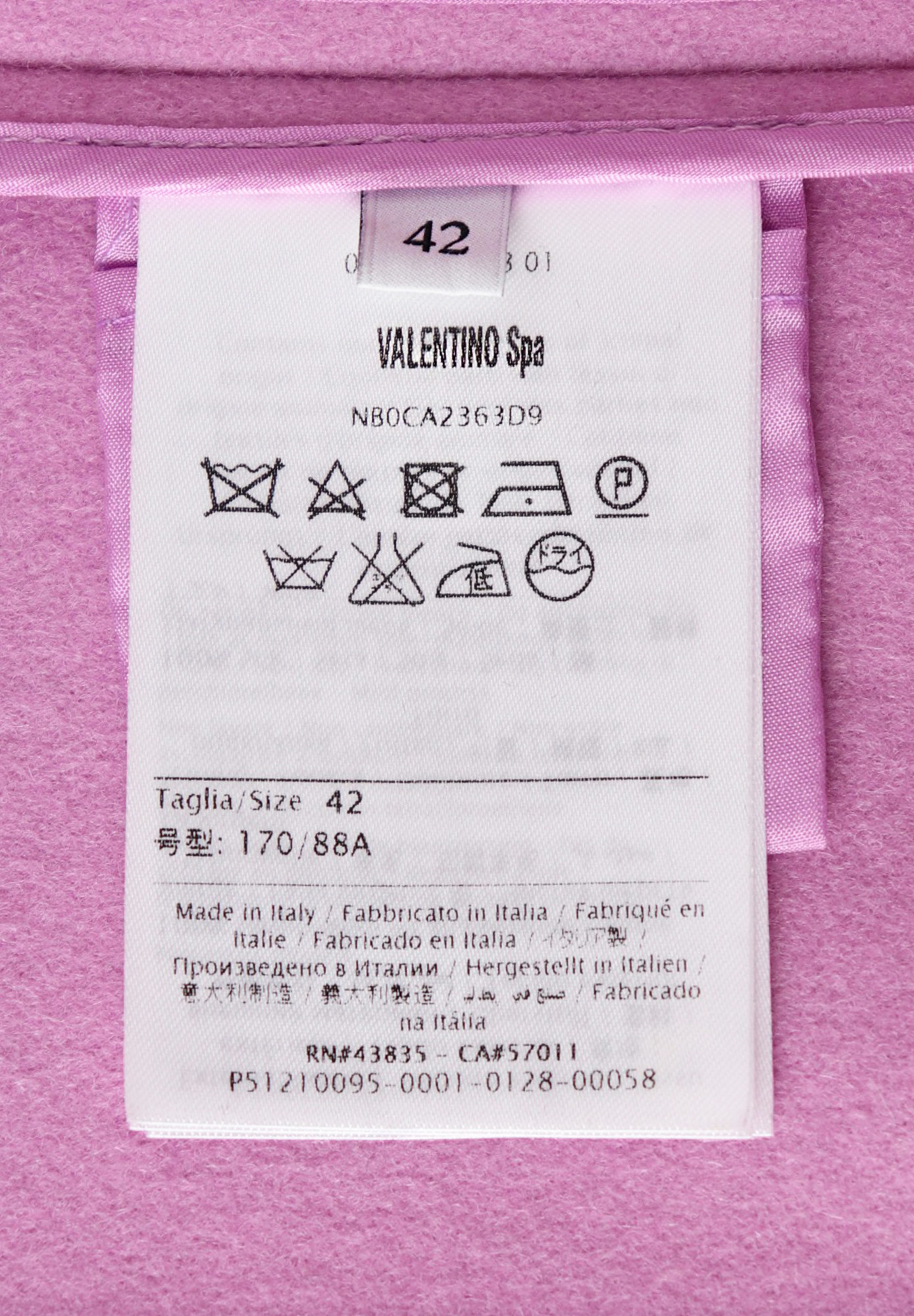 Valentino Lilac Coat