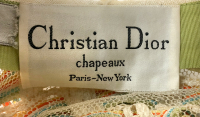 Christian Dior Braided Hat
