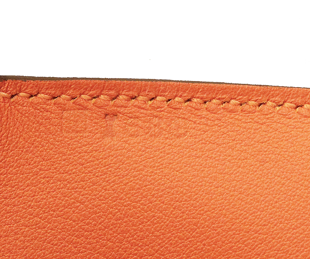 Hermès Toolbox 33 Argile And Orange Swift Bag