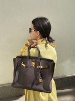 Hermès Birkin 35 Chocolate Togo Bag