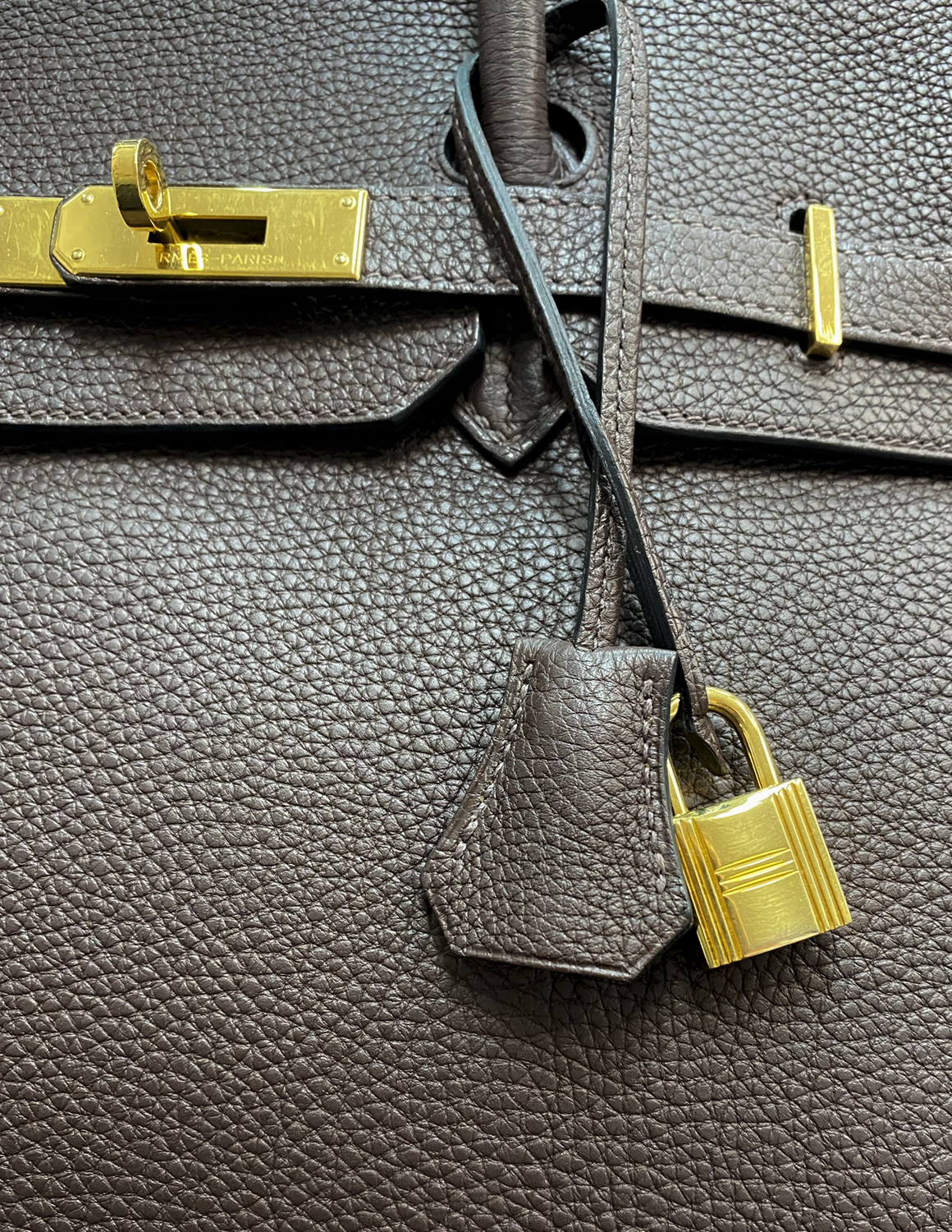 Hermès Birkin 35 Chocolate Togo Bag