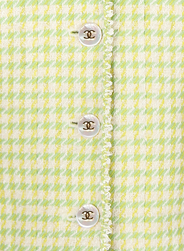 Chanel Pale Green Tweed Jacket