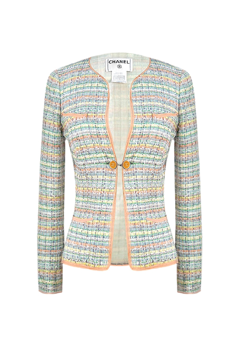 Chanel Pastel Tweed Cardigan