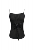 Chanel Black Bow Top