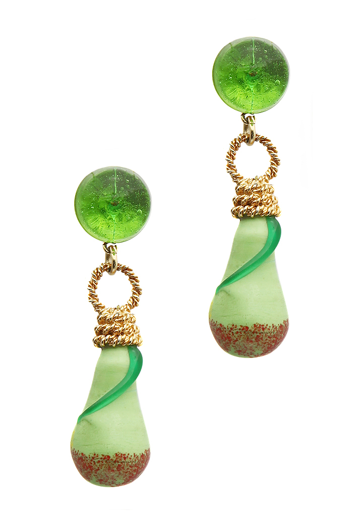 Moschino Clip-on Pendant Earrings