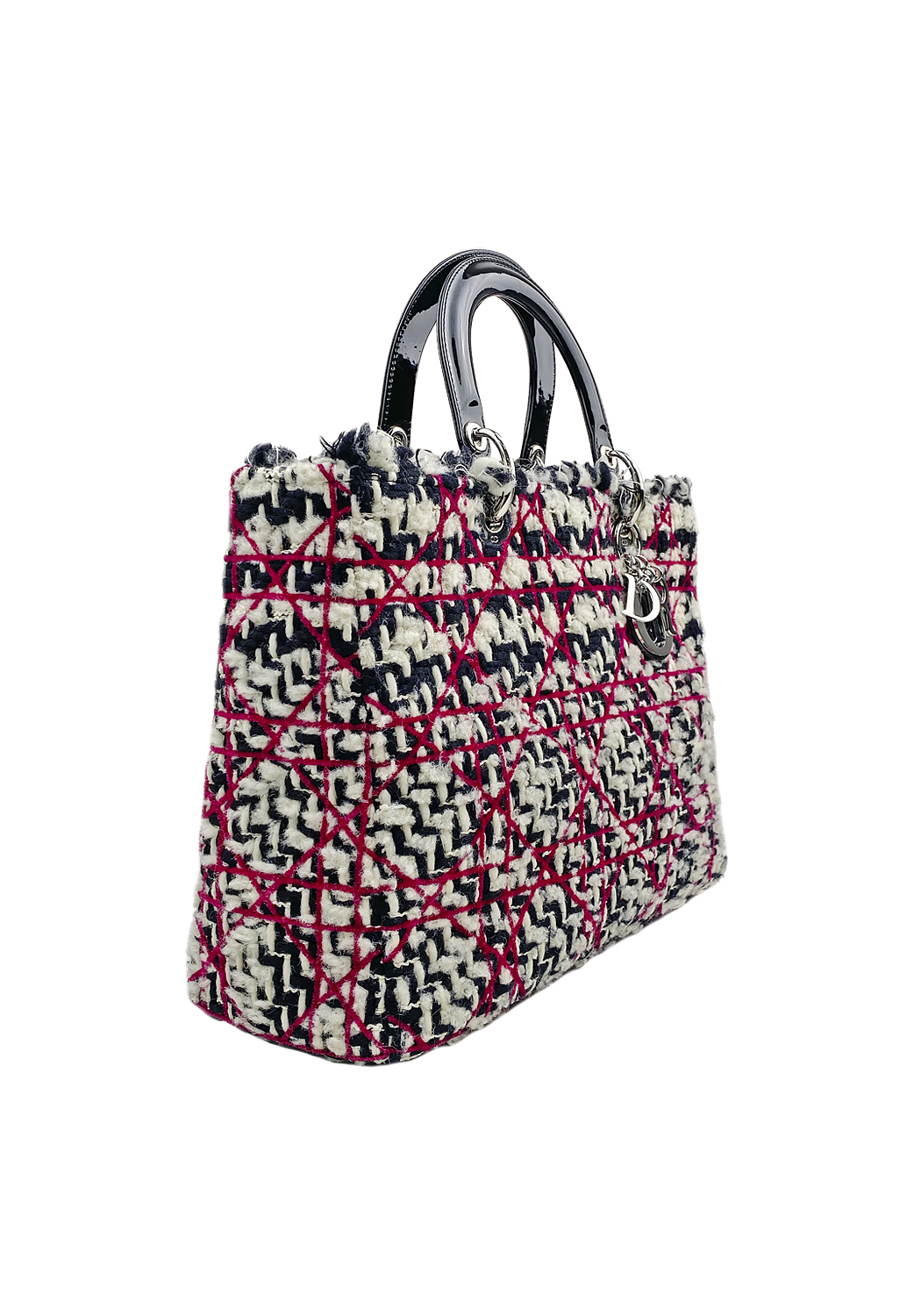 Dior Lady Cannage Tweed Bag