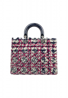 Dior Lady Cannage Tweed Bag