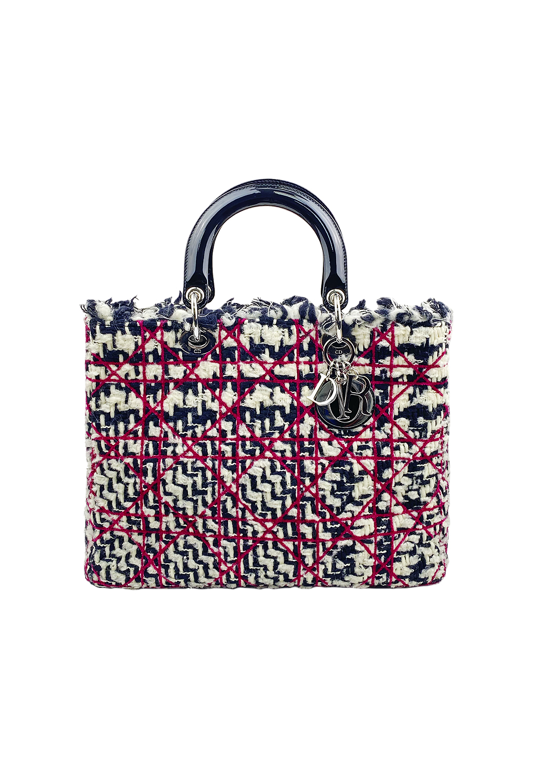 Dior Lady Cannage Tweed Bag