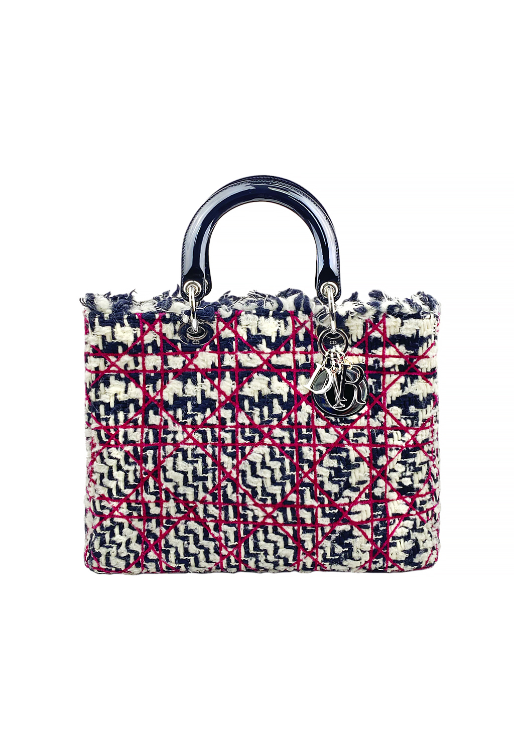 Dior Lady Cannage Tweed Bag