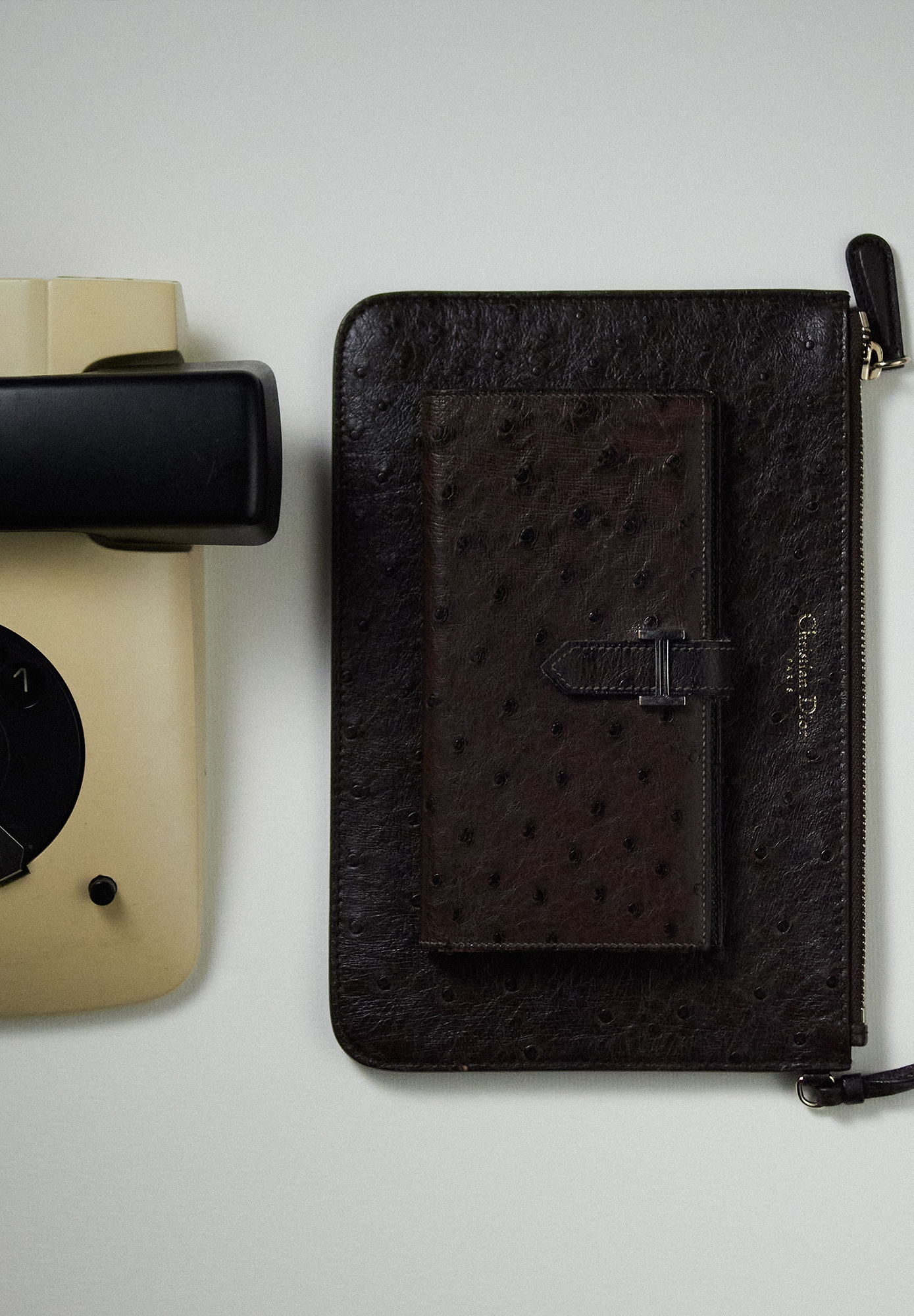 Christian Dior Brown Clutch