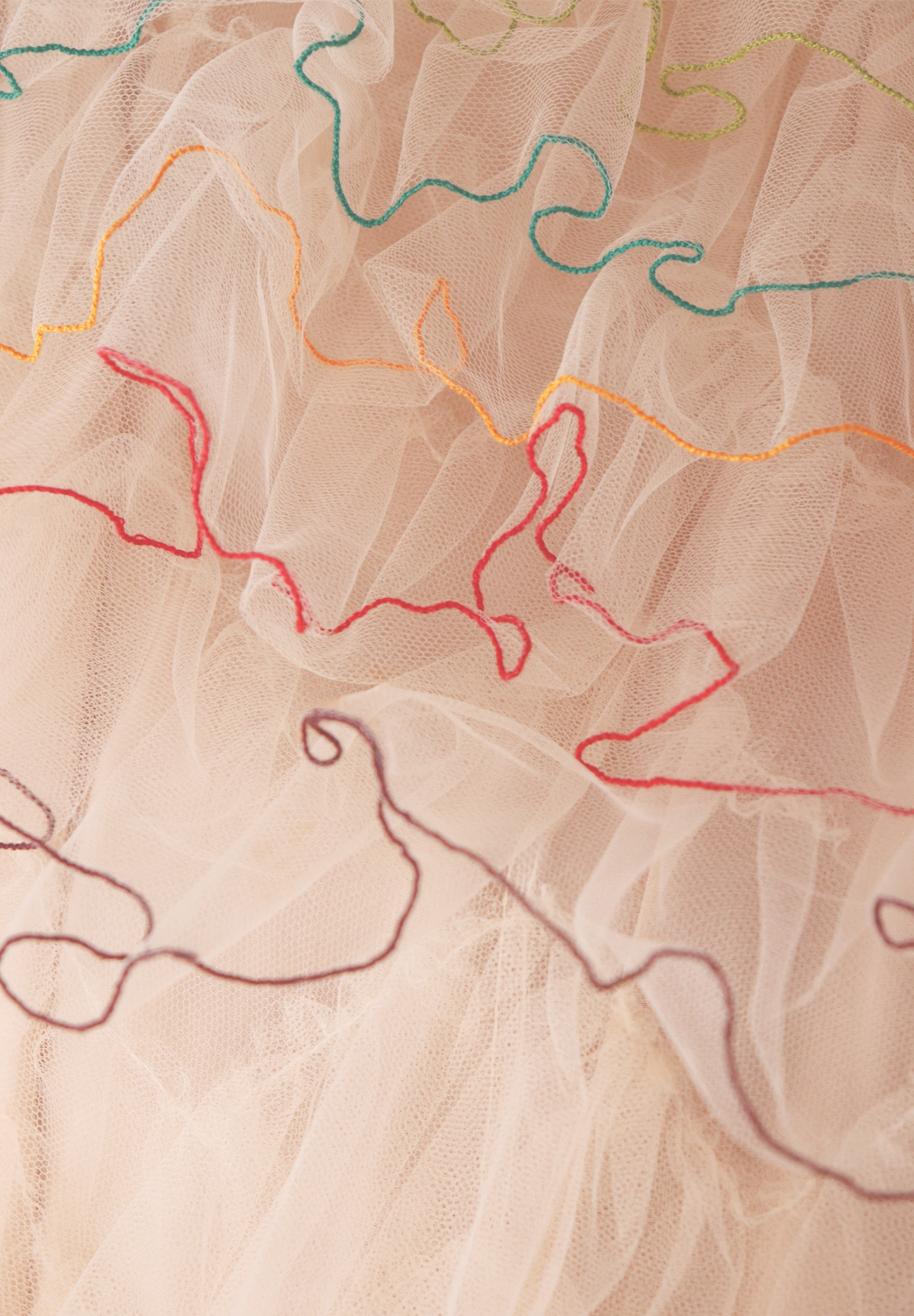 Valentino Ruffle Evening Dress