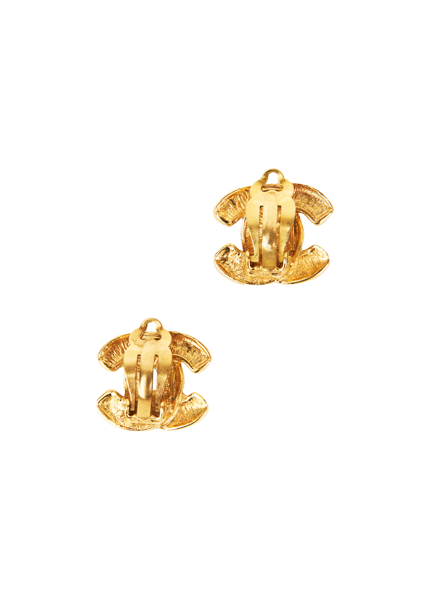 Chanel Logo Clip-On Earrings 