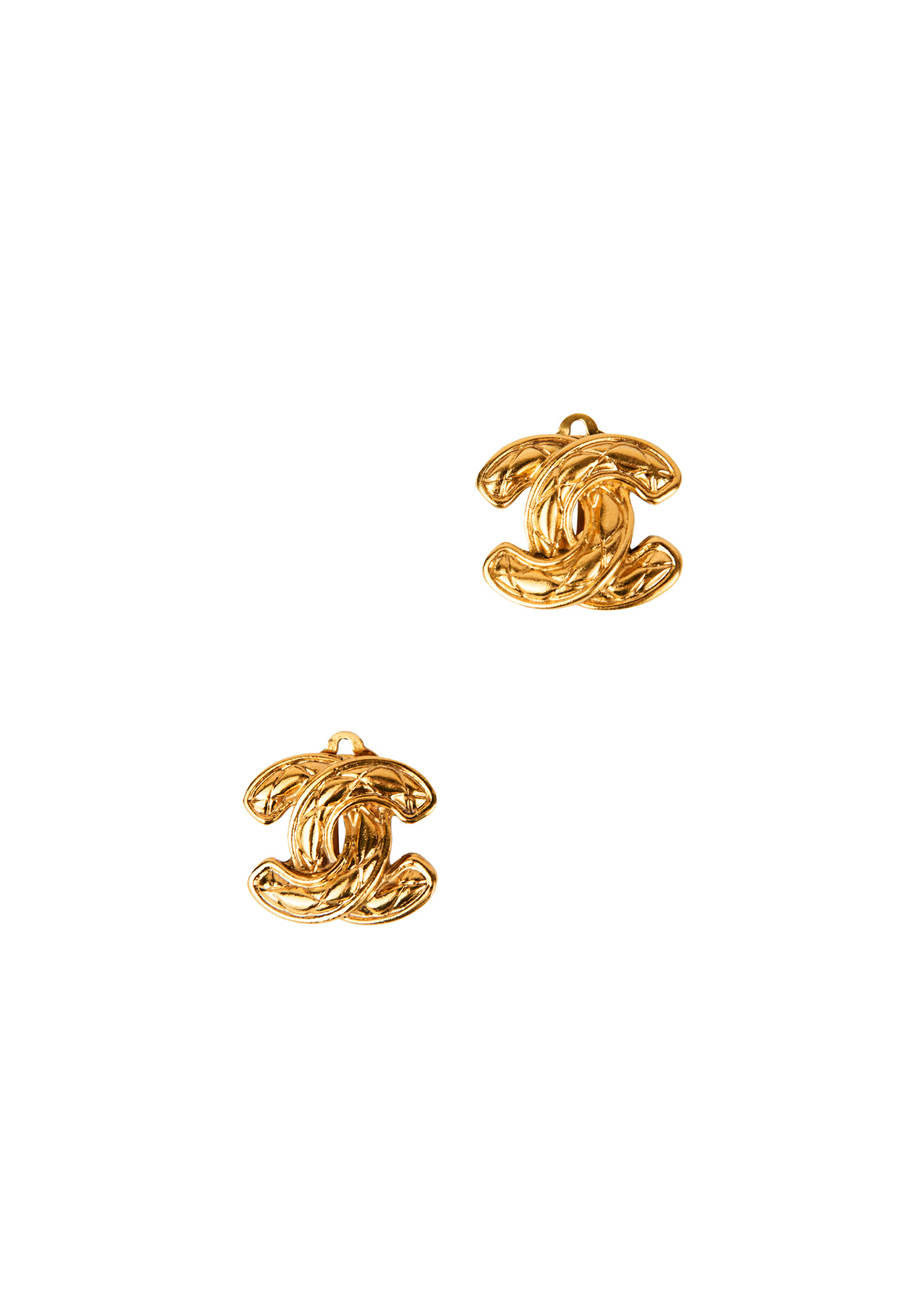 Chanel Logo Clip-On Earrings 