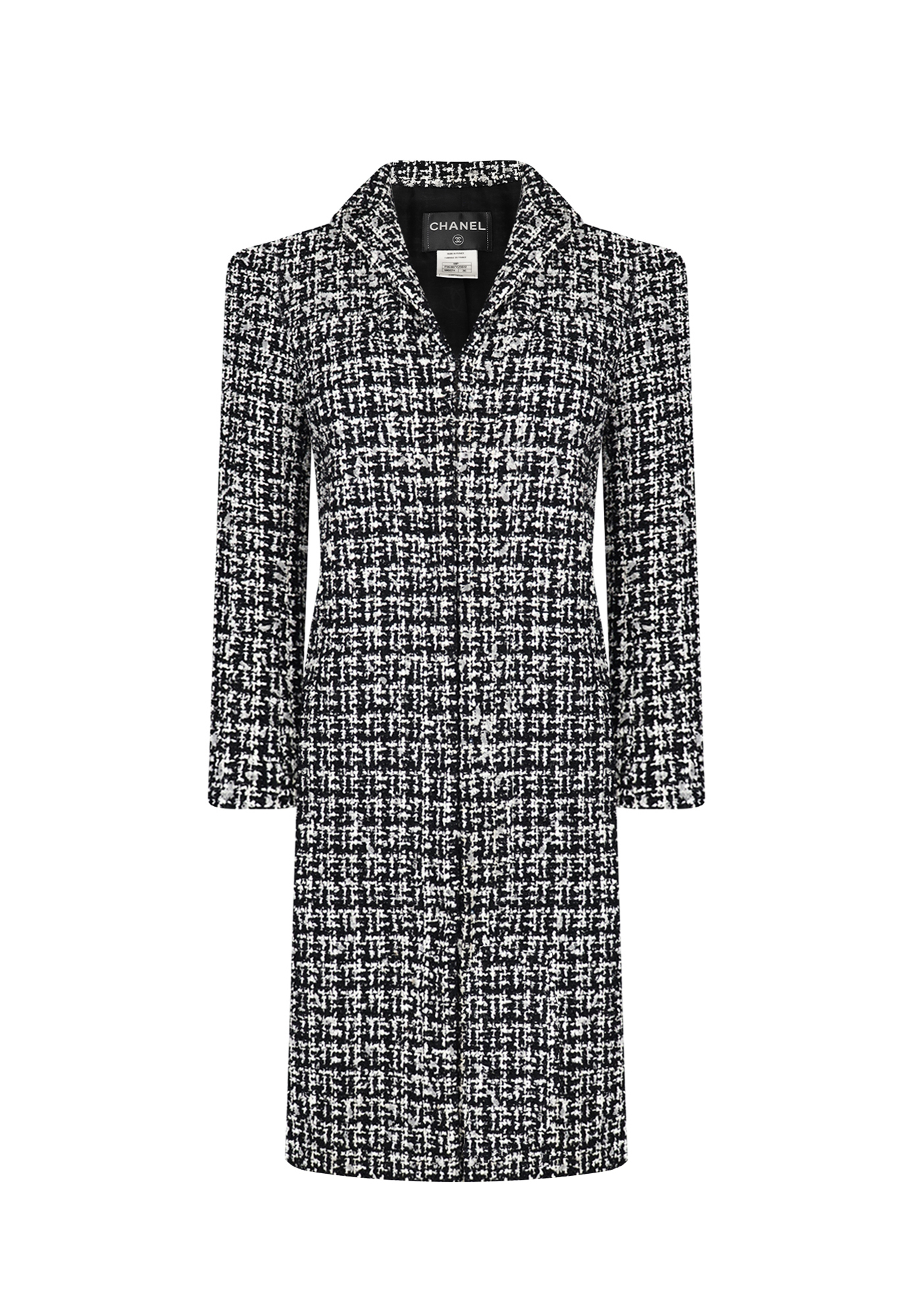 Chanel Long Plaid Jacket