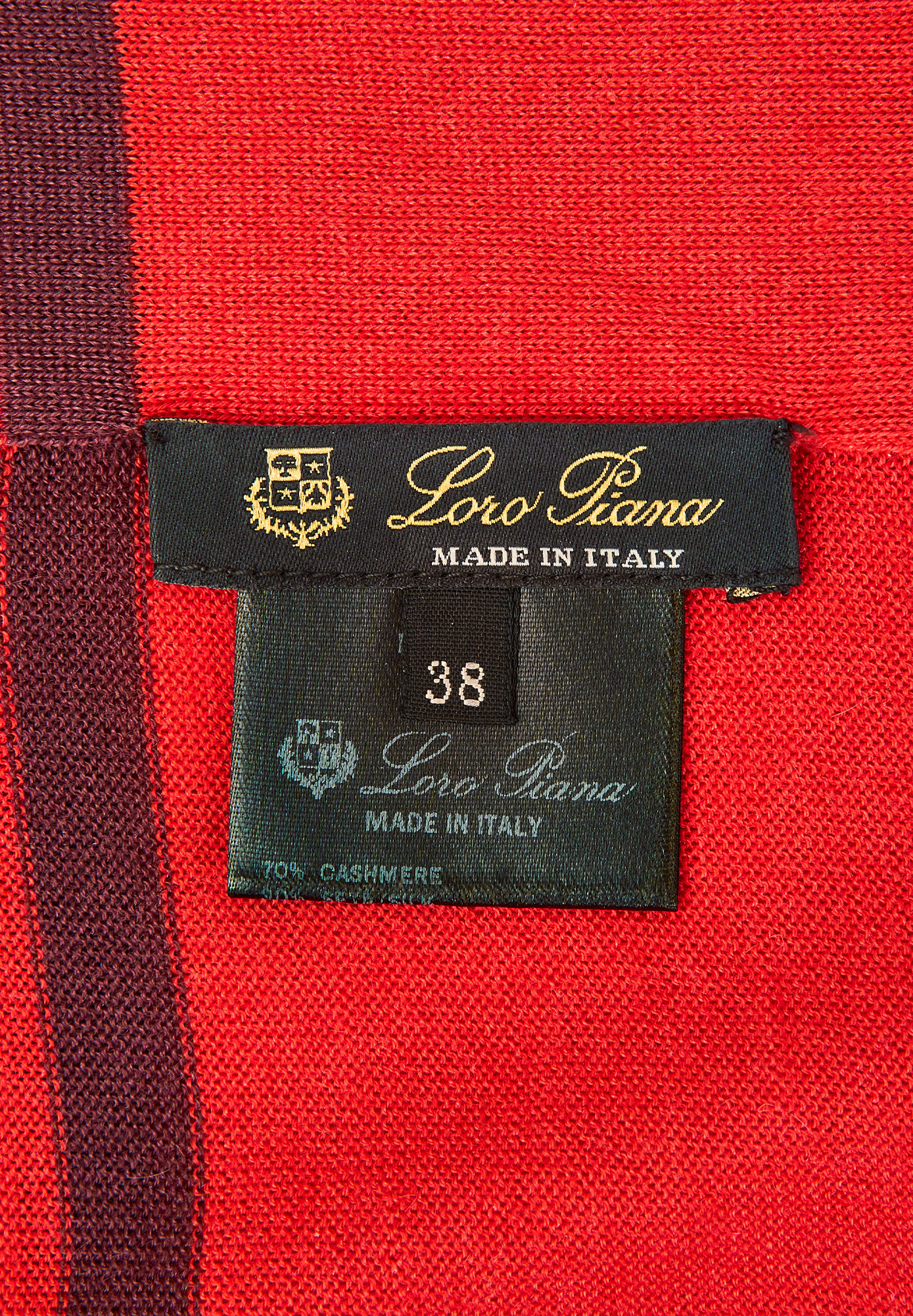 Loro Piana Red Cashmere Scarf