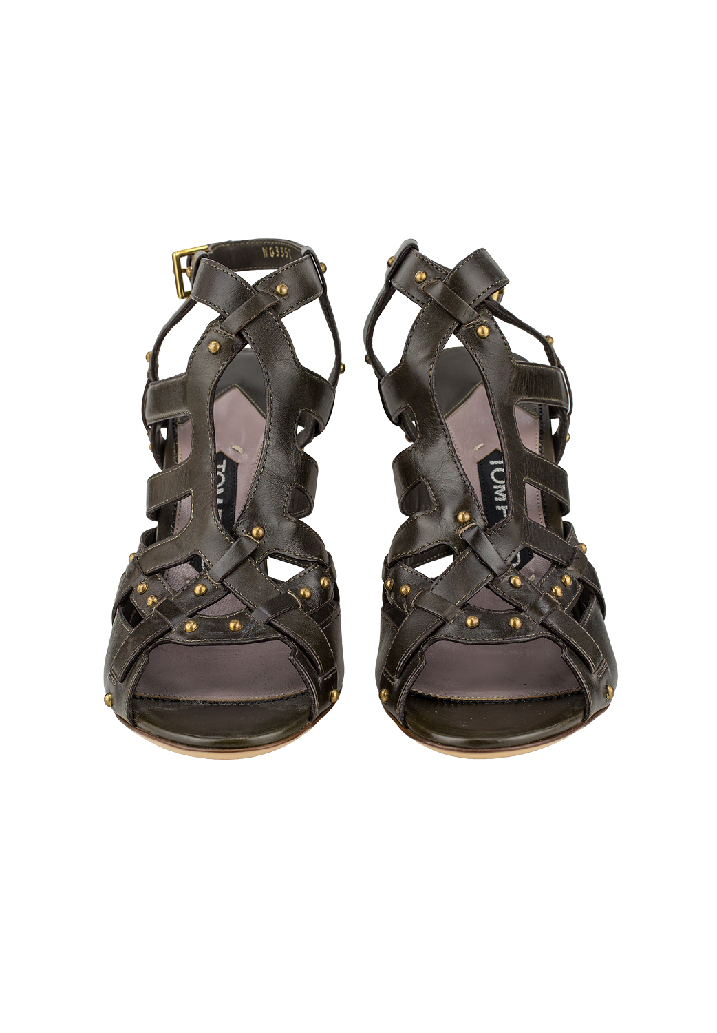 Tom Ford Brown Woven Sandals