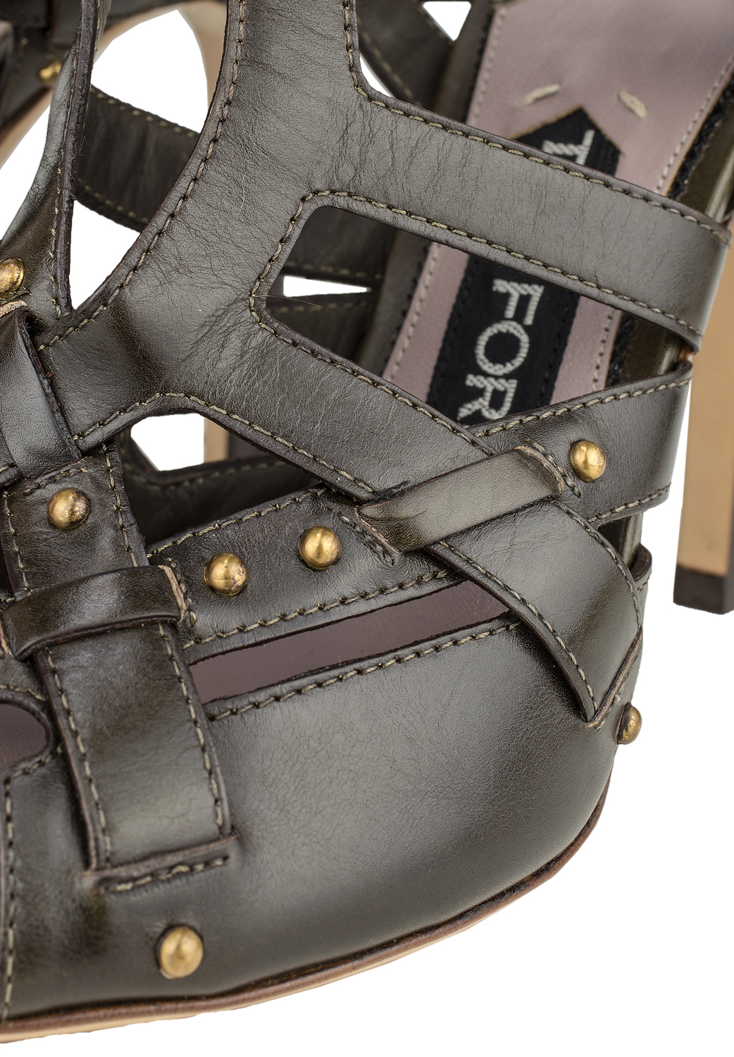 Tom Ford Brown Woven Sandals