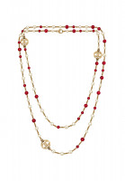 Chanel Pearl Necklace with Logos