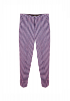 Miu Miu Purple Wool Checkered Pants