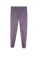 Miu Miu Purple Wool Checkered Pants