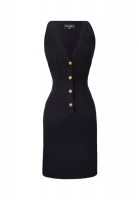Chanel Navy Silk Dress