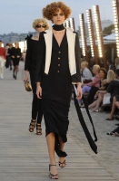 Chanel Navy Silk Dress