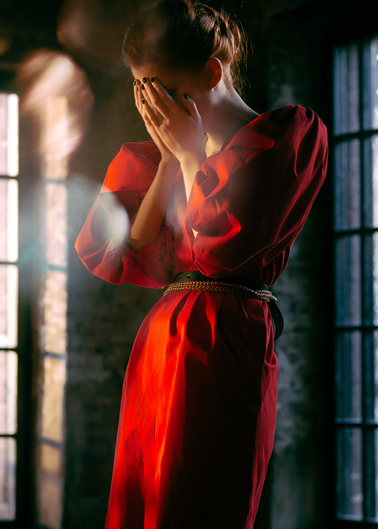 Yves Saint Laurent Scarlet Dress