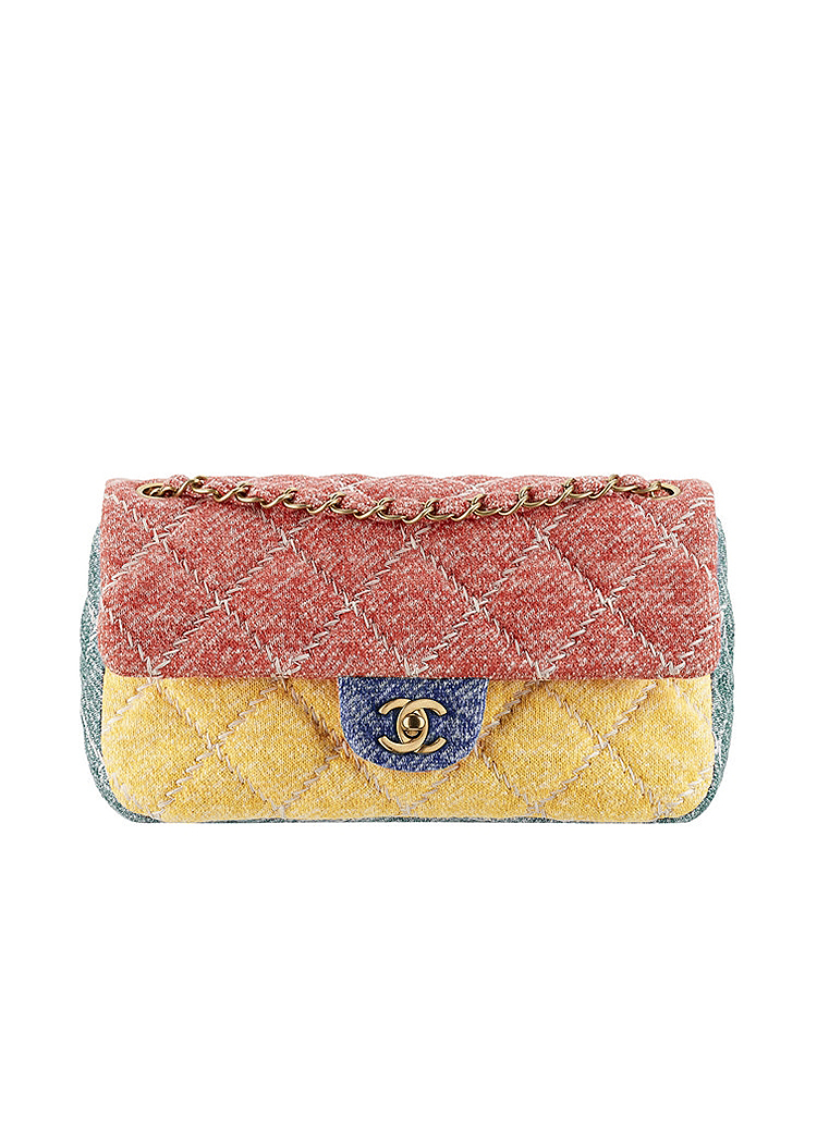 Chanel Coloful Tweed Flap Bag