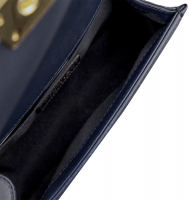 Chanel White And Navy Blue Small Boy Bag