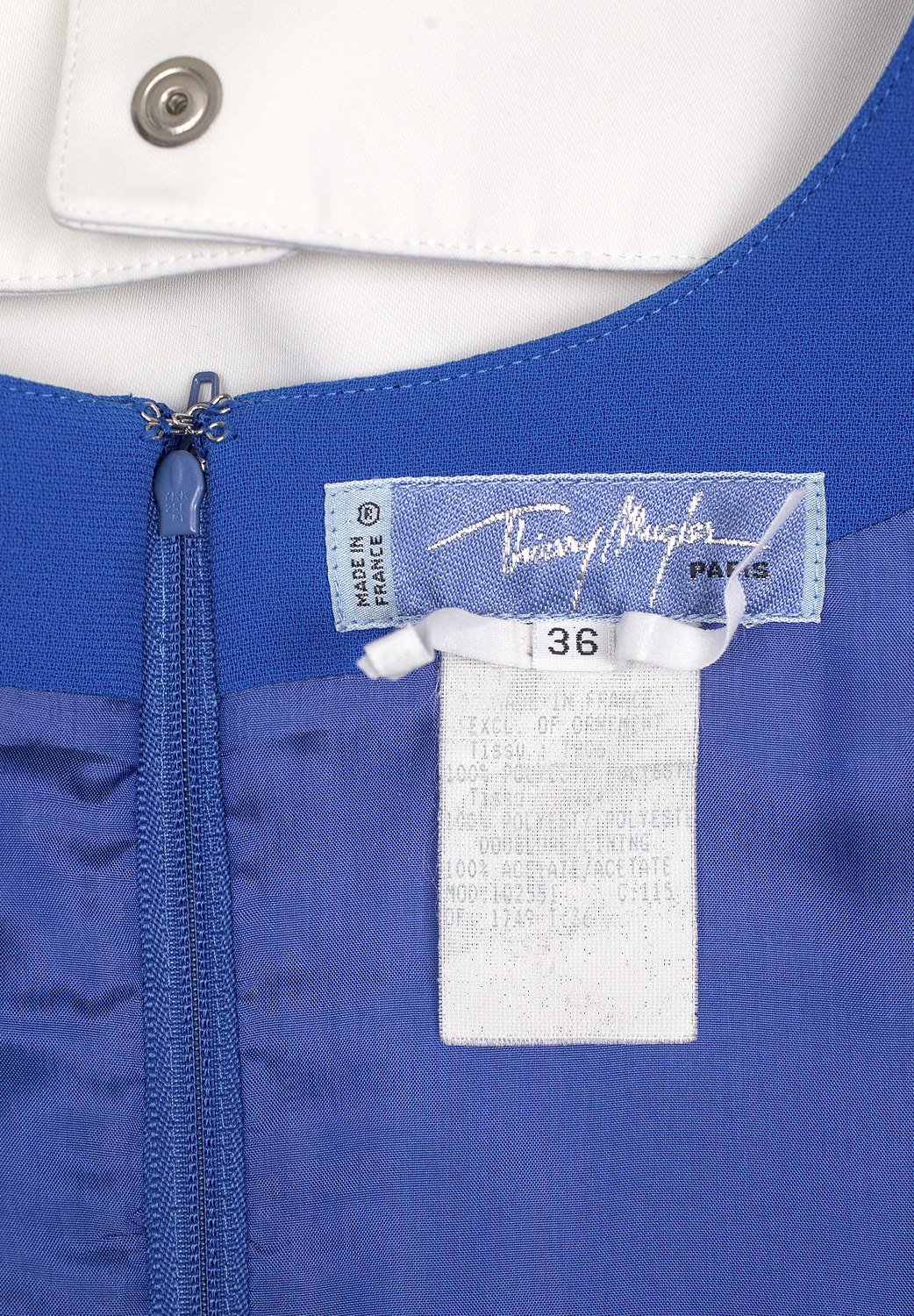 Thierry Mugler Blue Dress