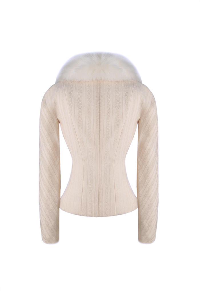 Christian Dior Fur Collar Jacket