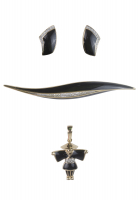 Pierre Lange Crystal Black Enamel Set