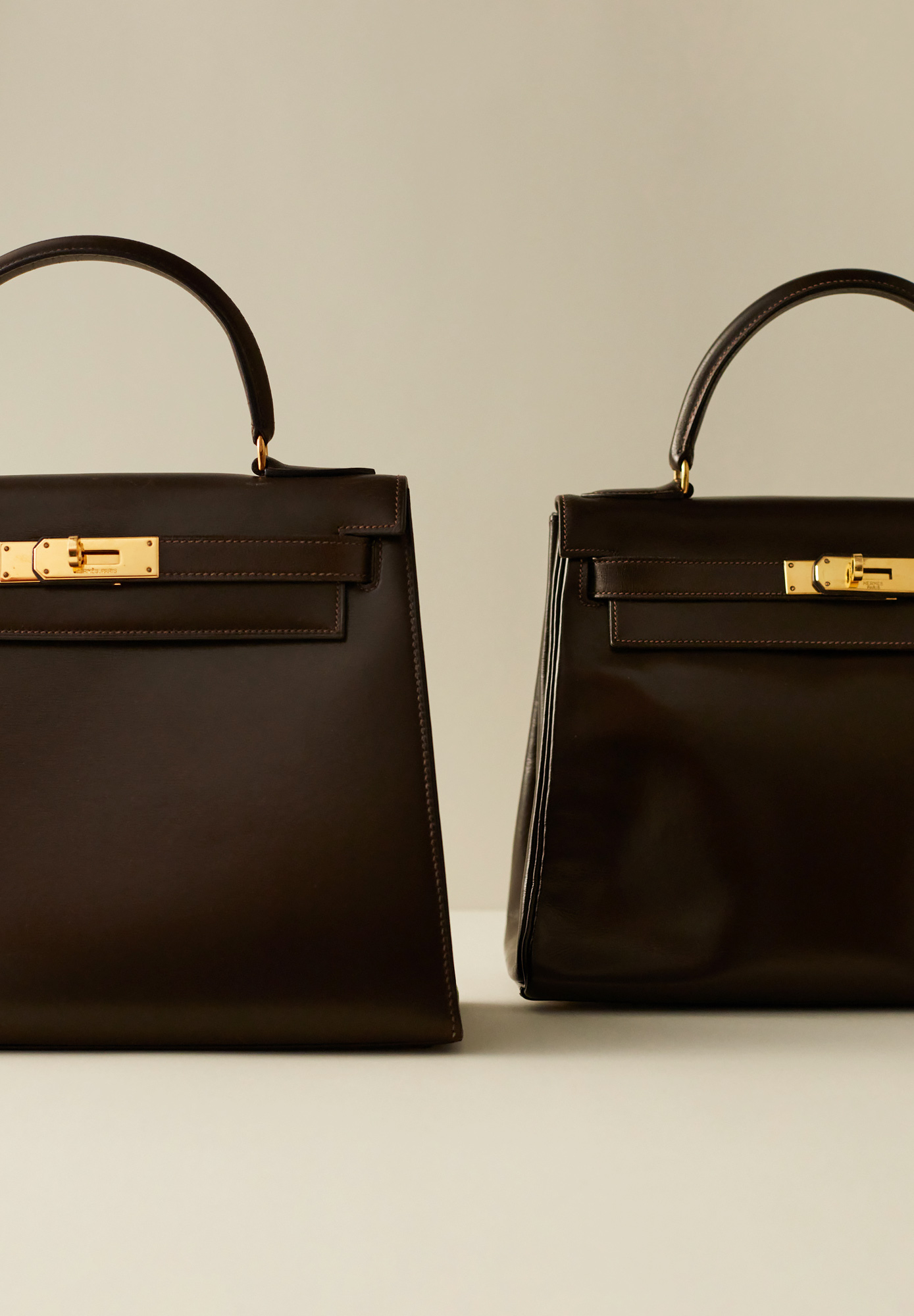 Hermès Kelly 28 Chocolate Box Sellier Bag