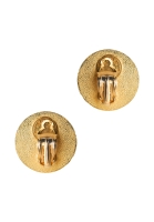 Hermès Round Sellier Clip-on Earrings